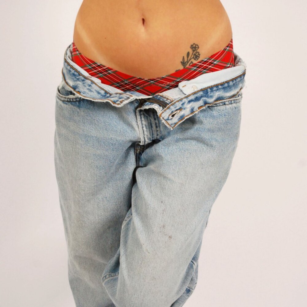 Y2K Levis Baggy Jeans (33) lightwash blue denim vintage 550s relaxed high rise - Picture 5 of 11